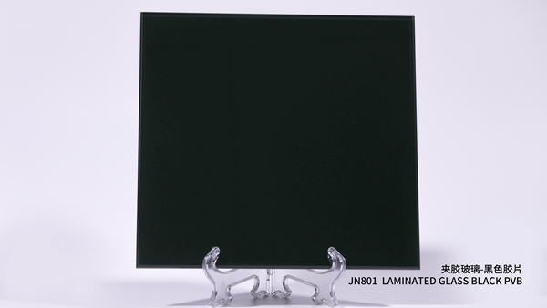 夾膠玻璃-黑色膠片JN801  LAMINATED GLASS BLACK PVB