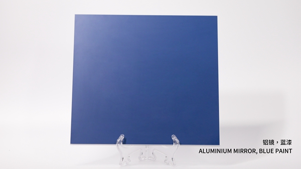 鋁鏡，藍漆  ALUMINIUM MIRROR, BLUE PAINT